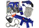 Police set pistol rifle mask handcuffs 1