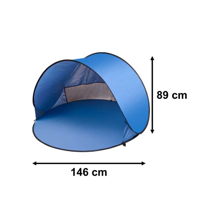 Pop up beach tent large XL 146x146cm + cover