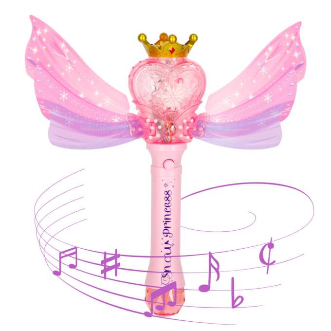 Princess wand soap bubble machine
