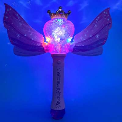 Princess wand soap bubble machine