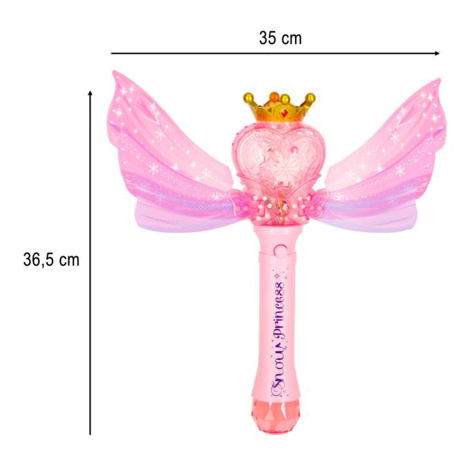 Princess wand soap bubble machine
