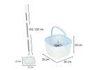 Rotary rectangular mop clean dirty water 4