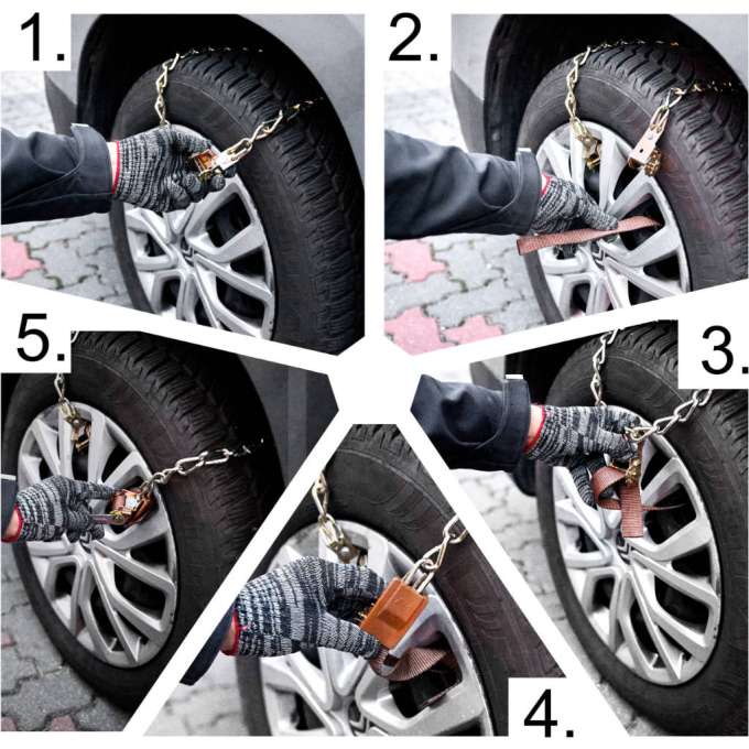 Snow chains for tyres 8el.