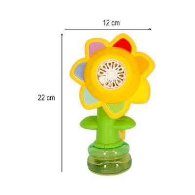 Soap bubble machine flower dancing lights