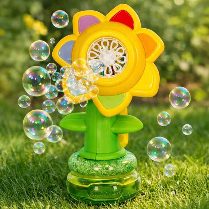 Soap bubble machine flower dancing lights