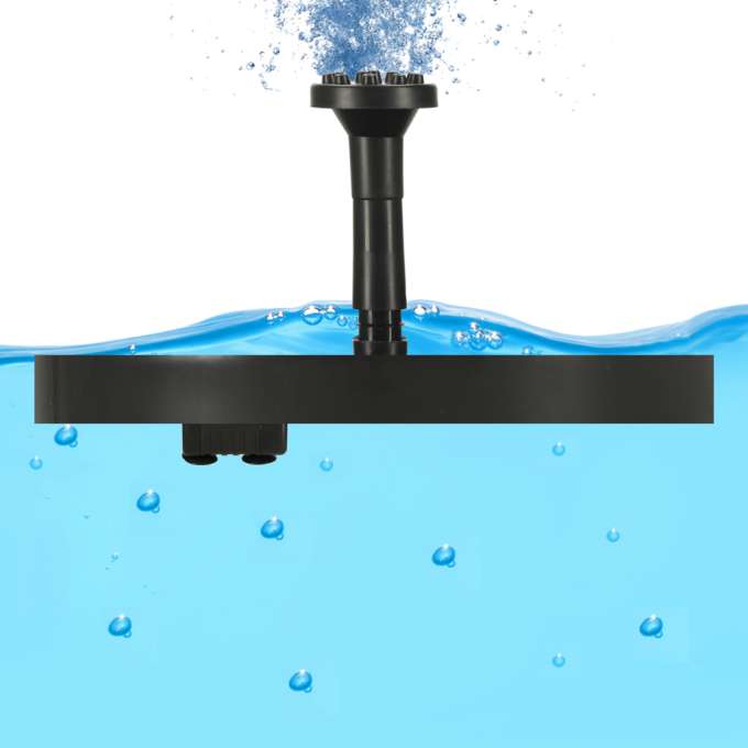 Solar garden fountain floating 16cm