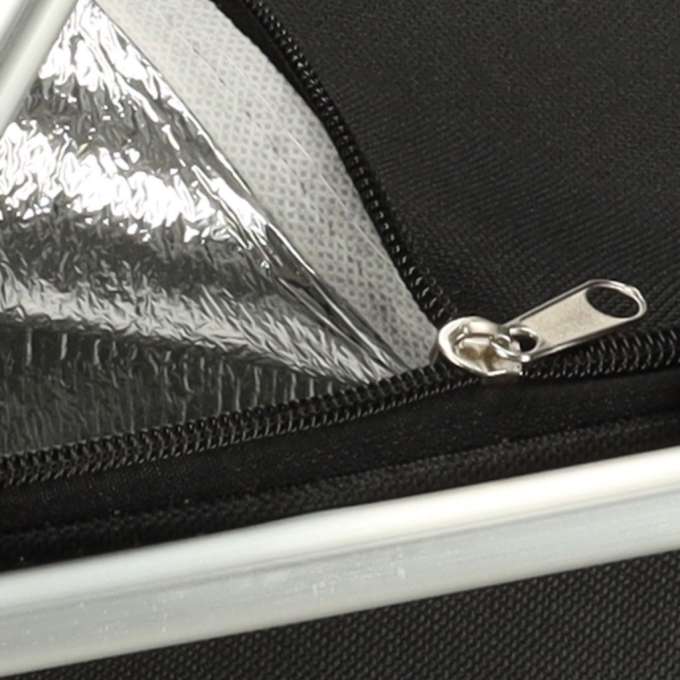 Thermal folding picnic basket black