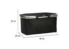 Thermal folding picnic basket black 12