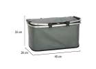 Thermal folding picnic basket grey 12