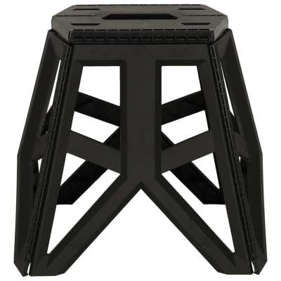 Tourist folding stool black