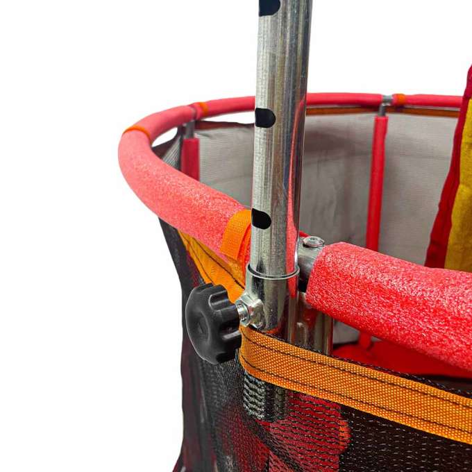 Trampoline for children garden ball net basketball 155cm red
