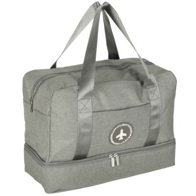 Travel bag hand luggage 39x18x30cm grey