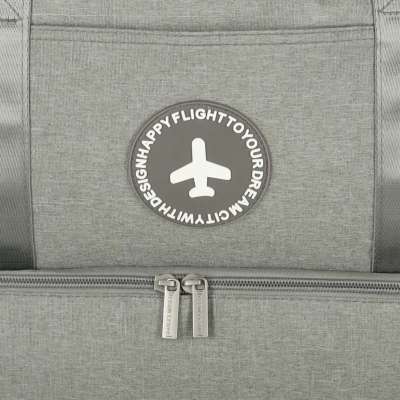 Travel bag hand luggage 39x18x30cm grey