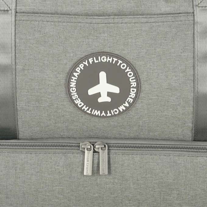 Travel bag hand luggage 39x18x30cm grey