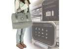 Travel bag hand luggage 39x18x30cm grey 10