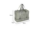 Travel bag hand luggage 39x18x30cm grey 12