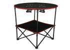 Travel table folding with cover black 2