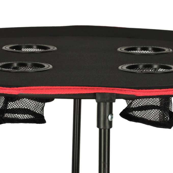 Travel table folding with cover black