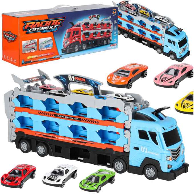 Truck car transporter car track 8 210 cm 8 el.