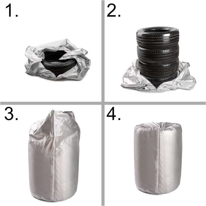 Tyre cover for car waterproof 13-17 inches