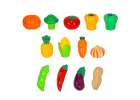 Vegetable fruit cutting food Velcro accessories 10
