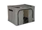Wardrobe linen organiser 100L white black 3