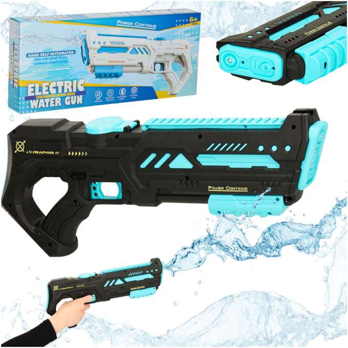 Water gun electric rifle strong professional water gun for children black