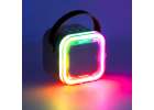 Zestaw do karaoke 2 mikrofony + głośnik przenośny BLUETOOTH USB LED różowy 7