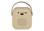 Zestaw do karaoke mikrofon + głośnik przenośny BLUETOOTH USB LED beżowy 6