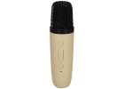 Zestaw do karaoke mikrofon + głośnik przenośny BLUETOOTH USB LED beżowy 8