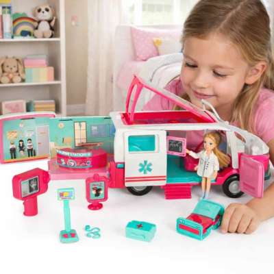 Ambulance mobile hospital doll accessories