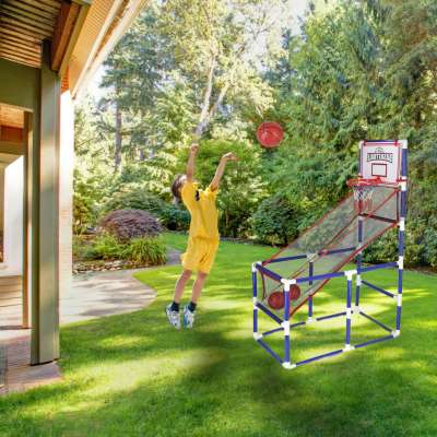 Basketball arcade game 2 balls pump