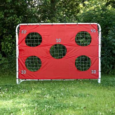 Bramka piłkarska do piłki nożnej dla dzieci treningowa 2w1 + mata celności 215 x 153 x 76 cm
