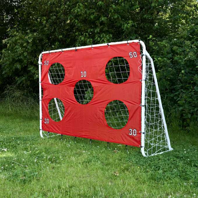 Bramka piłkarska do piłki nożnej dla dzieci treningowa 2w1 + mata celności 215 x 153 x 76 cm