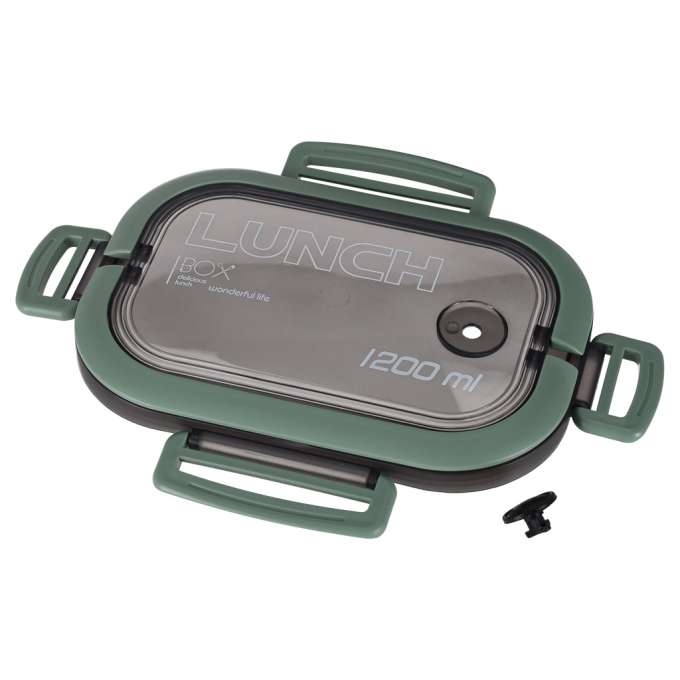 Breakfast lunchbox split 1200ml green