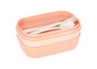 Breakfast lunchbox split 1900ml pink 4