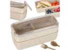 Breakfast lunchbox split 750ml beige 1