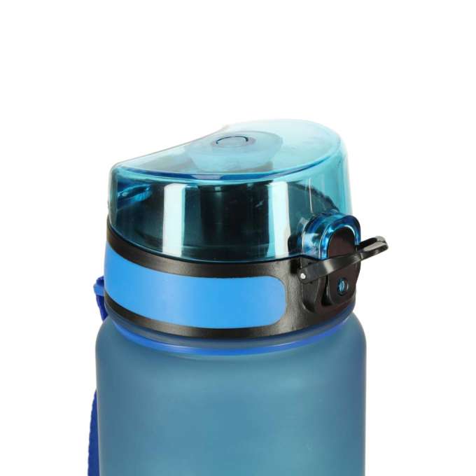 Butelka na wodę bidon ze słomką uchwytem sportowy 600ml niebiesko-zielony