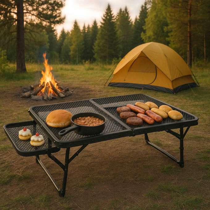 Camping touring table 98x70x40x32cm