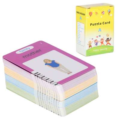 Card reader for learning English vocabulary fade 8.5'' fiche blue