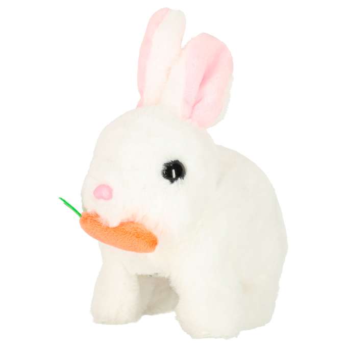 Carrot bunny rabbit walks wiggles ears
