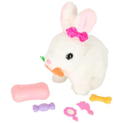 Carrot bunny rabbit walks wiggles ears