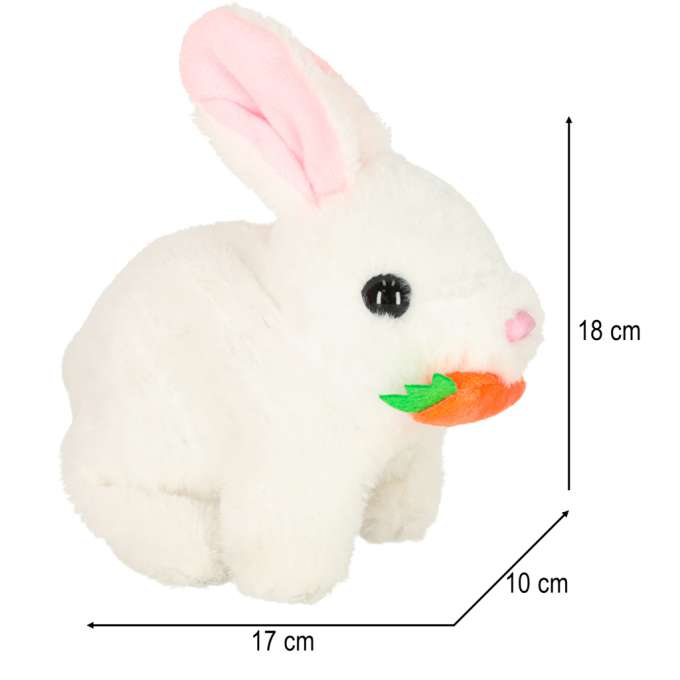 Carrot bunny rabbit walks wiggles ears