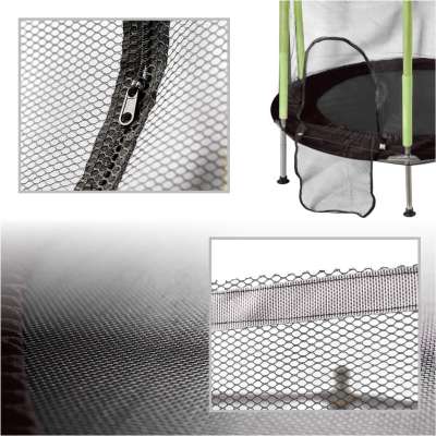 Children's garden trampoline net 140 cm green
