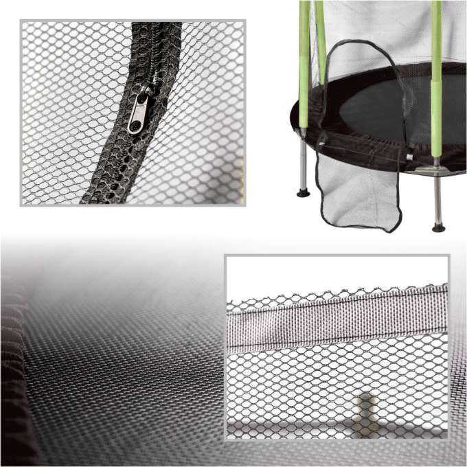 Children's garden trampoline net 140 cm green