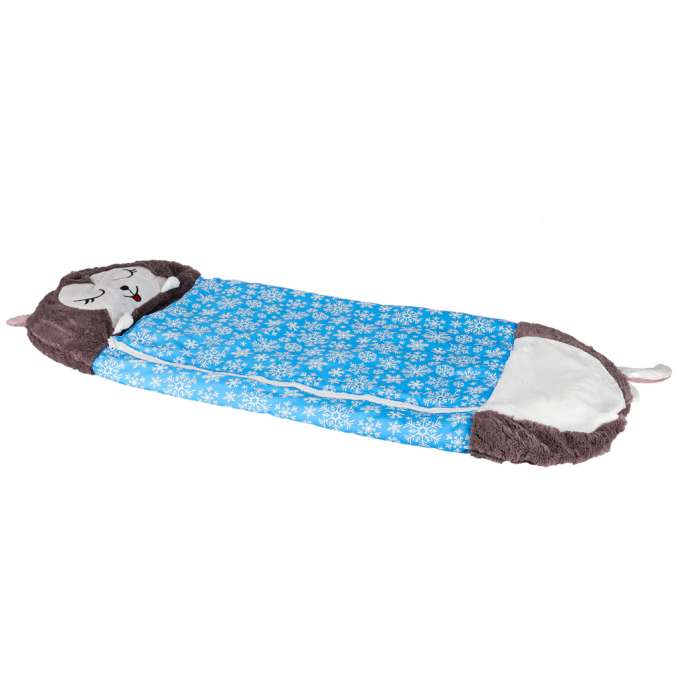 Children's hiking sleeping bag 135x50cm blue
