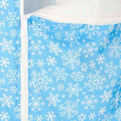Children's hiking sleeping bag 135x50cm blue