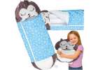 Children's hiking sleeping bag 135x50cm blue 1