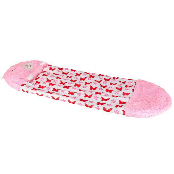 Children's hiking sleeping bag 135x50cm pink