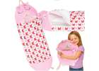 Children's hiking sleeping bag 135x50cm pink 1